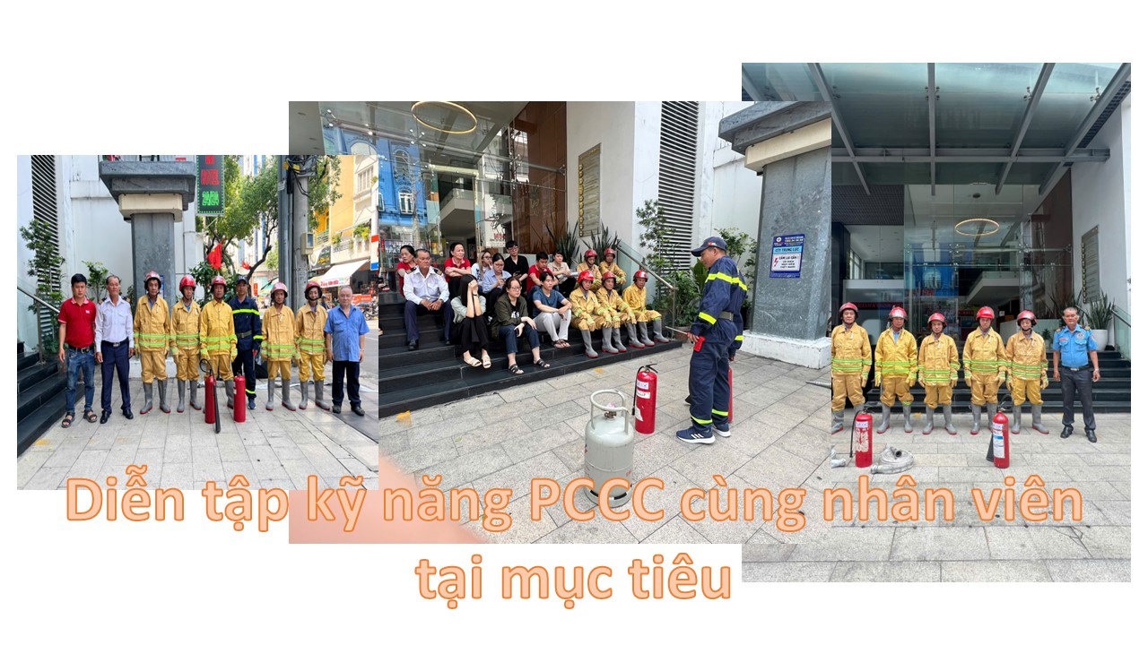 Diễn tập kỹ năng PCCC tại mục tiêu